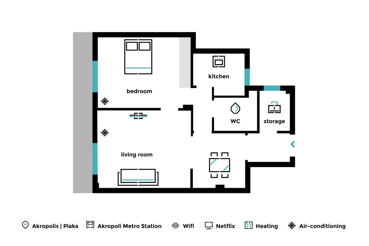 Acropolis Heart 1Bd Apartment In Plaka By Upstreet أثينا المظهر الخارجي الصورة
